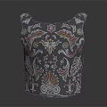 Gorgeous Decorative Vessel with Intricate Floral Patterns and Colorful Ornaments