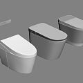 Intelligent toilet 3d model