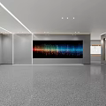 Vibrant Abstract Artwork in Contemporary Interior With Colorful Vertical Patterns and Bright Lighting