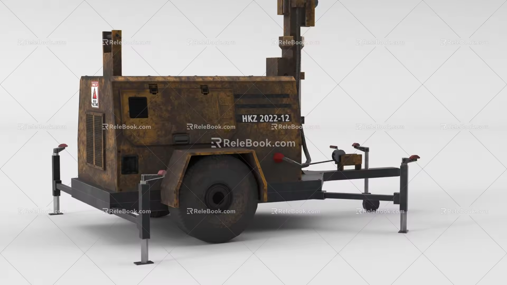 Generator Retro Generator Diesel Generator Diesel Lighthouse 3d model