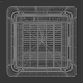 Modern Ceiling Mounted Household Ventilation Appliances with White Grille Design for Home Use
