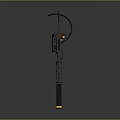 Browning Machine Gun Browning Gatling White Machine Gun Machine Gun Bullet Military 3d model