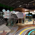 Disney Themed Mall Store With Cartoon Characters Toys Decorations Lighting And Kids Shopping Area