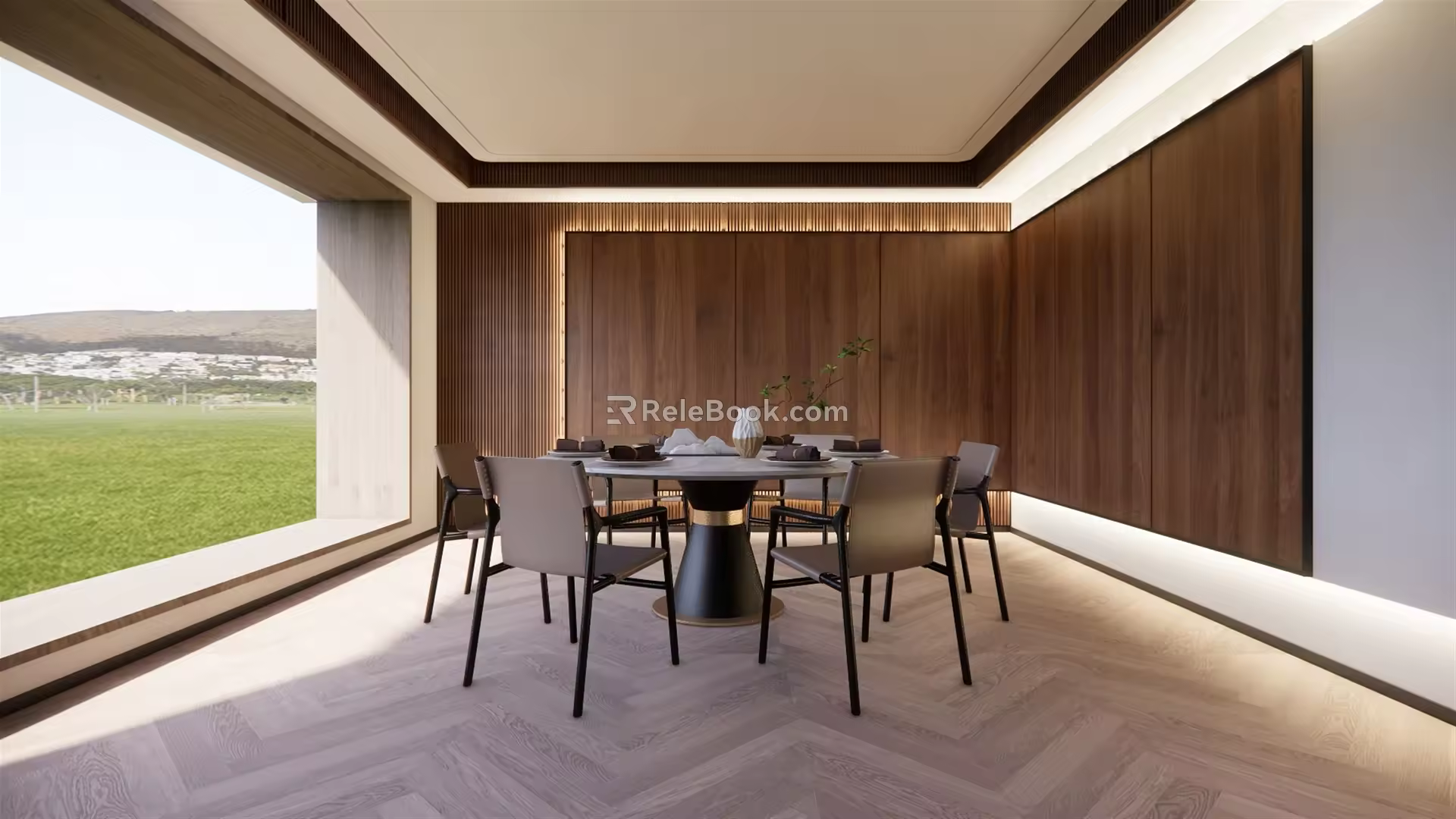 New Chinese-style private room box 3d model