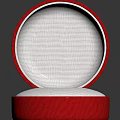 Red Open Jewelry Box With White Lining For Jewelry Decorative Set