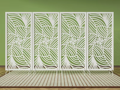 Screen partition 3d model Screen partition 3d model