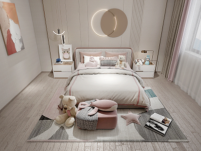 Modern Children's Bed Girls Bed model