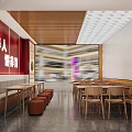 Nutritious Chinese Fast Food Restaurant Featuring Super Beef Offal Soup And Dining Tables Chairs