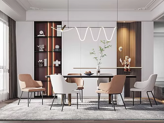 Modern Restaurant Home Restaurant 3d model