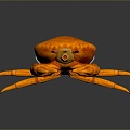 crab sea crab river crab hairy crab bread crab hermit crab big crab small crab marine animal fish 3d model