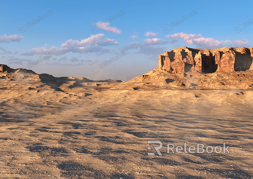 Desert Geographical Environment Terrain Desert Huai Around Gobi Background Material Sand Dunes Western Cliffs Cliffs National Geographic Exploration Discovery model