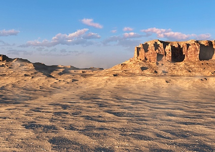 Desert Geographical Environment Terrain Desert Huai Around Gobi Background Material Sand Dunes Western Cliffs National Geographic Exploration Discovery 3d model