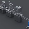Advanced Industrial Production Line Equipment With Conveyor Belt And Machinery Components
