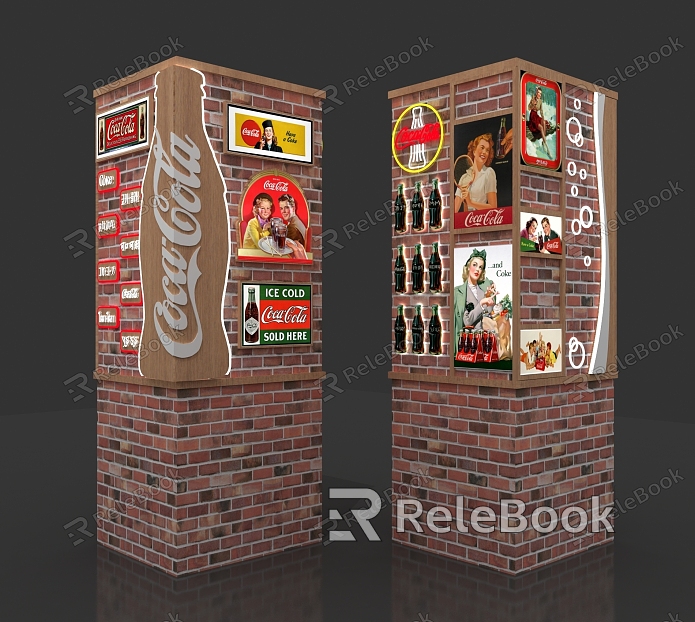 Industrial LOFT Pillar Coca-Cola Pillar model