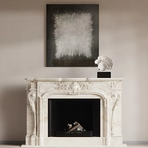 European Fireplace 3d model