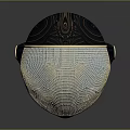 Futuristic Modern Helmet With Mesh Design Reflective Surface And Metallic Side Panel