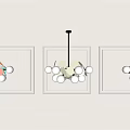 Modern chandelier spherical chandelier 3d model