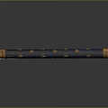 Blue Cylindrical Object With Golden Stars And Trim For Space Exploration