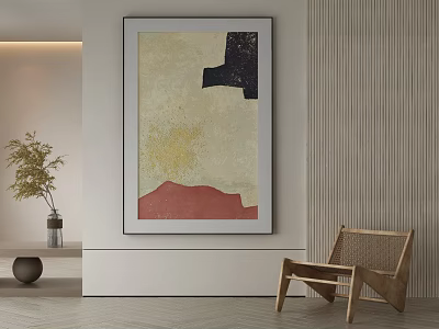 modern decorative painting 3d model
