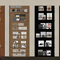 Modern Bookshelf Floor Bookshelf Storage Rack Books and Newspaper Rack Magazine Rack Books and Magazines Decorative Rack 3d model