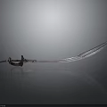 Shiny Metallic Scimitar Weapon With Curved Blade And Ornate Hilt On Dark Background