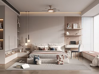 Modern Children's Room Girls Children's Room 3d model
