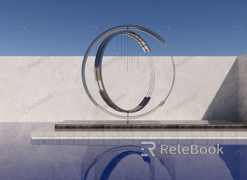 Modern Urban Sculpture Landscape Sculpture Sculpture Special-Shaped Sculpture Abstract Sculpture Art Special-Shaped Device Circular Sculpture model