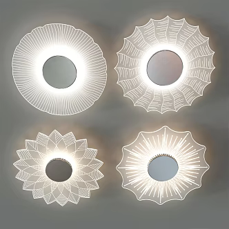 Modern ceiling lamp flower ceiling lamp 3d model