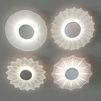 Modern ceiling lamp flower ceiling lamp 3d model