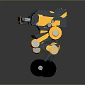 Industrial Robot Single Wheel Robot Double Wheel Robot Robot Robot Assistant Small Robot 3d model