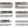 Stainless Steel Sliding Drawer Rails Hardware With Multiple Designs And Holes
