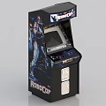 Vintage RoboCop Themed Upright Arcade Machine Classic Gaming Entertainment Appliance