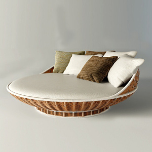 round bed 3d model