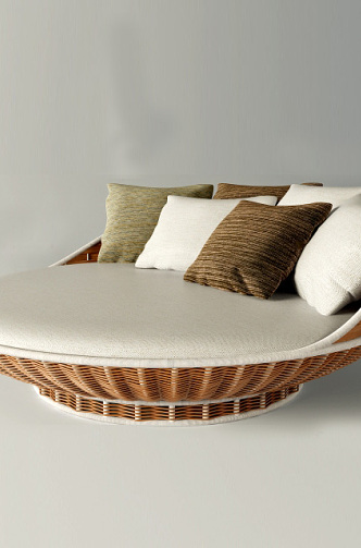 round bed 3d model