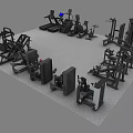 Diverse Fitness Equipment Collection Including Treadmills Strength Machines And Ellipticals
