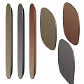 Decorative Mirrors With Brown Beige Gray Tones And Oval Irregular Shapes For Home Decor