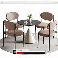 Leisure Table and Chair Negotiation Table and Chair Dining Table and Chair 3d model