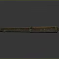 Antique Brass Cannon Barrel With Stand On Dark Background Surface Texture Patina