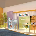 Pentavite Children's Nutrition Exhibition Booth With Cartoon Decorations And Brand Signage
