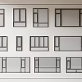 Modern windows combination windows glass windows floor-to-ceiling windows balcony windows bay windows bedroom windows sliding windows casement windows doors and windows 3d model