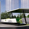 Modern Garden Landscape Design with Green Plants Modern Architecture and Paved Walkways