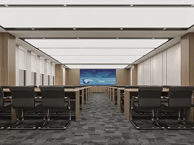 Modern Meeting Room Meeting Table and Chair 3d model