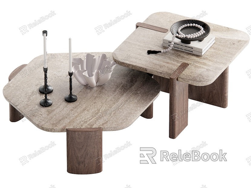 Wind coffee table combination model