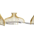 Modern gallery outdoor bamboo structure interesting gallery rest space 3d model