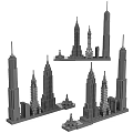 Building Blocks Create Detailed Miniature Models of Famous Landmark Skyscrapers