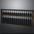 Traditional Wooden Abacus With Black Beads As Classic Calculating Tool For Daily Use