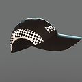 Police Baseball Cap Hat Police Fashion Baseball Cap Cap Cap 3d model