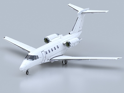 Private Jet Passenger Aircraft Small Passenger Aircraft Small Aircraft Cessna Aircraft 3d model