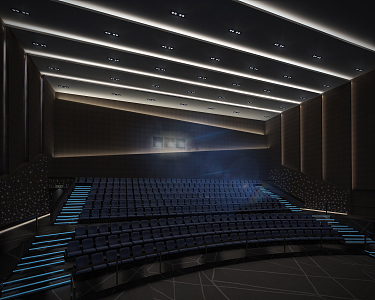 Modern Cinema 3d model