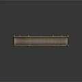 Classical Arched Bridge Model With Decorative Columns Green Red Supports